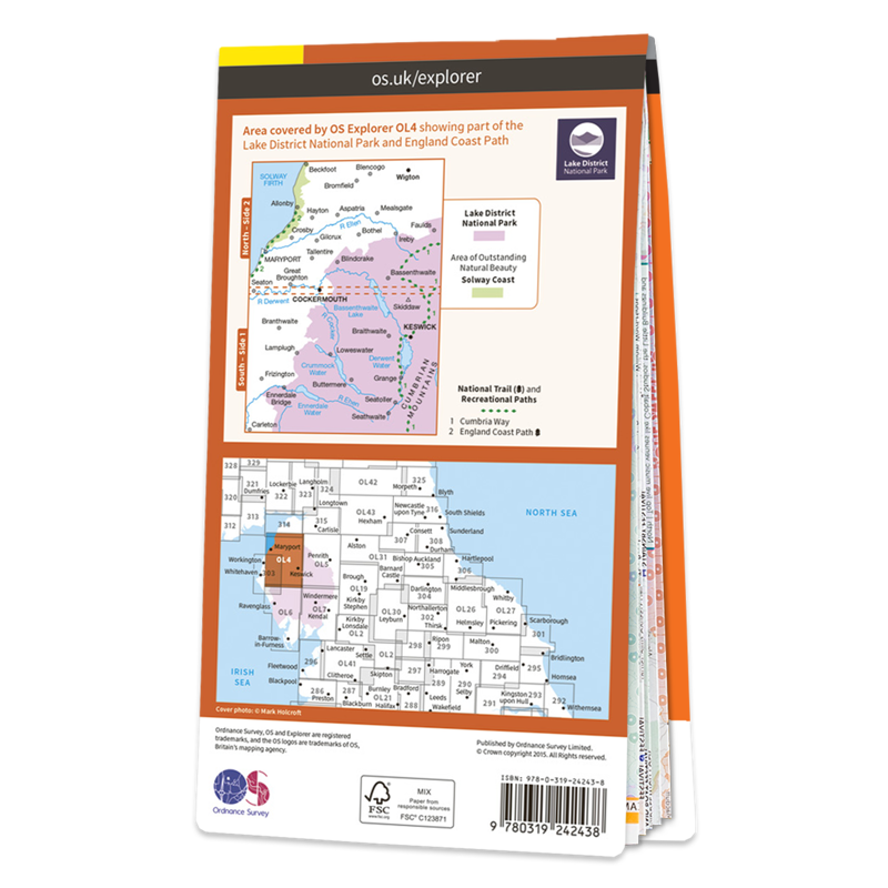 OS Explorer Map OL4 - Lake District North West-1
